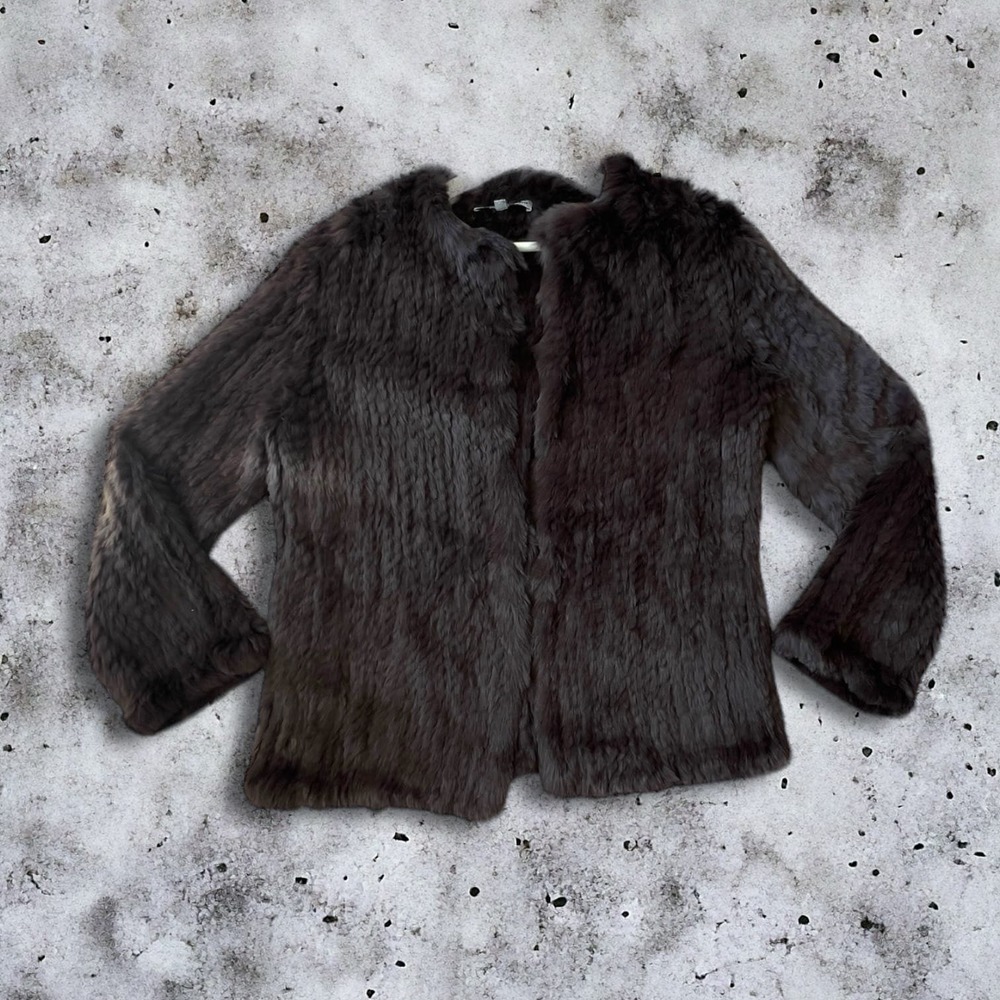 The Cashmere Project 100% Rabbit Fur Jacket Size Small - Picture 2 of 7